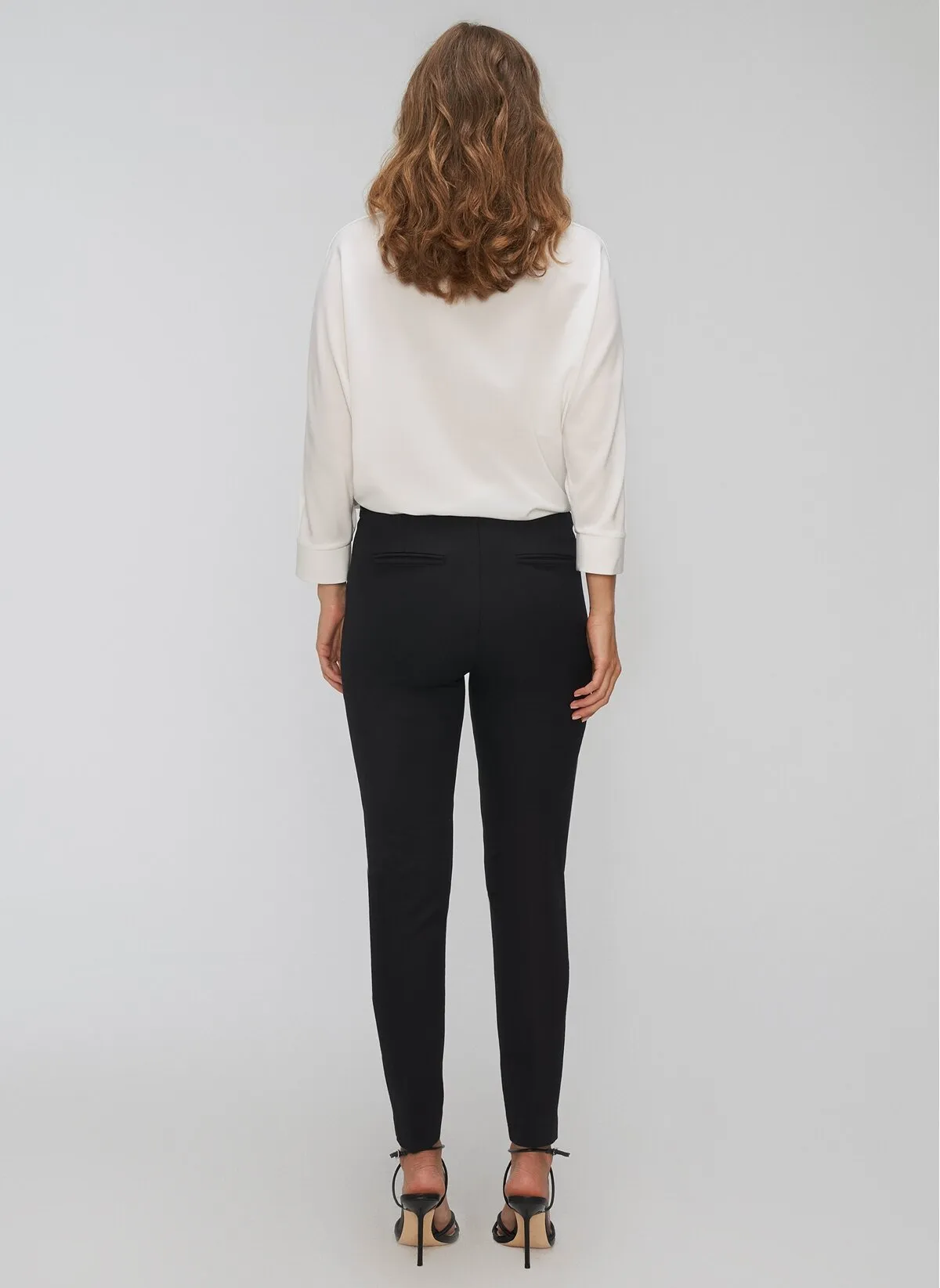 13733 Black Stitch Detail Pants