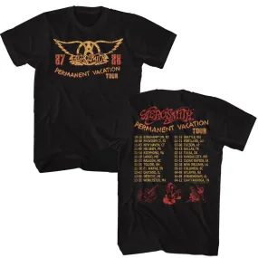 Aerosmith - Permanent Tour 87-90 Boyfriend Tee