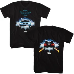Back To The Future - BTTF Driving Through T-Shirt