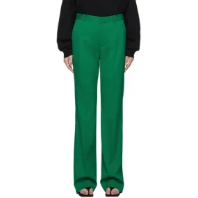 Balenciaga Green Wool Tailoring Trouser