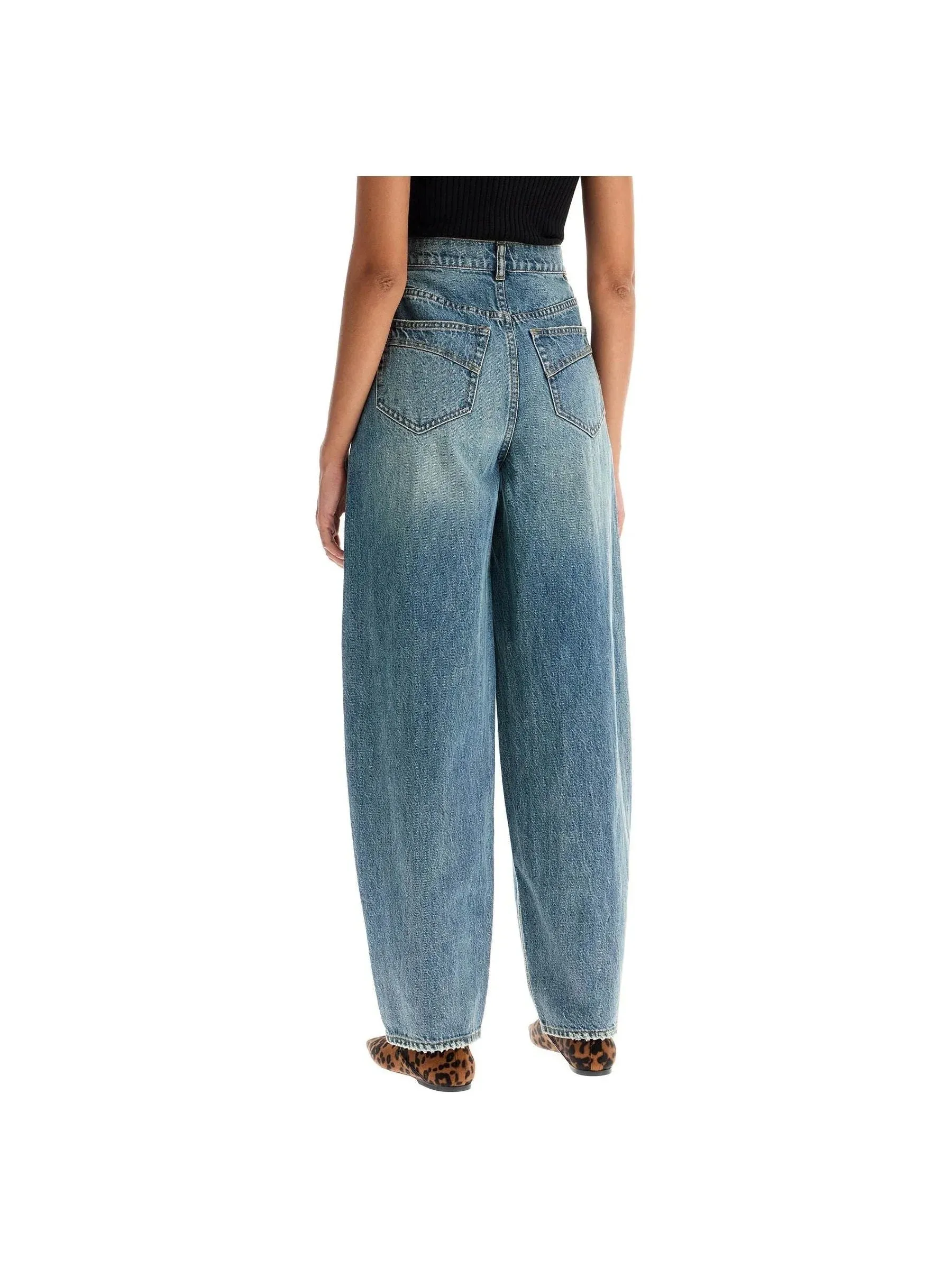 Barrel Jeans Denim Trousers