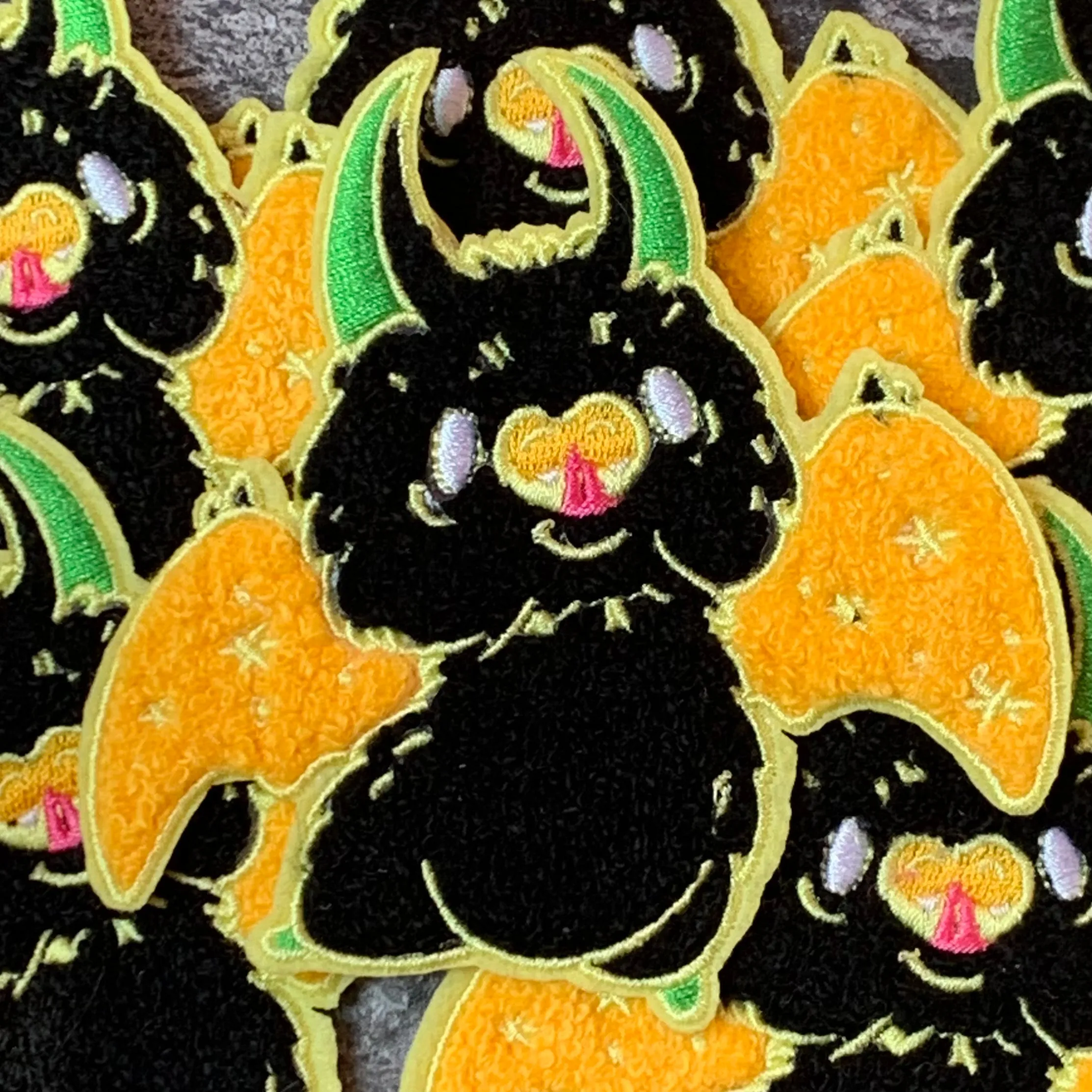 Belfry Halloween Black Bat Patch