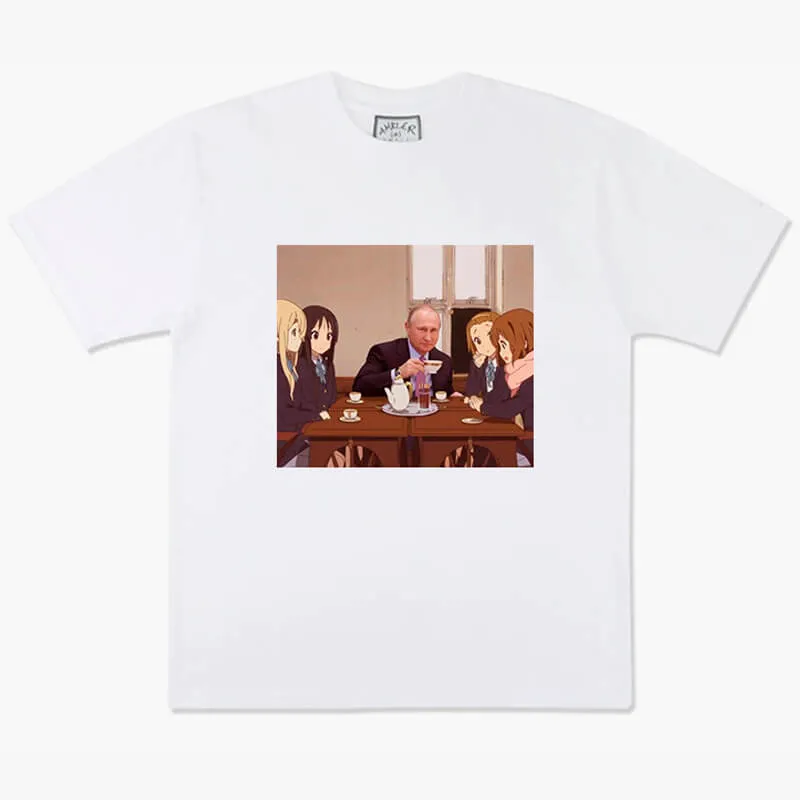 benpaolv Animecore Aesthetic Putin Tea Party with K-On Girls T-Shirt