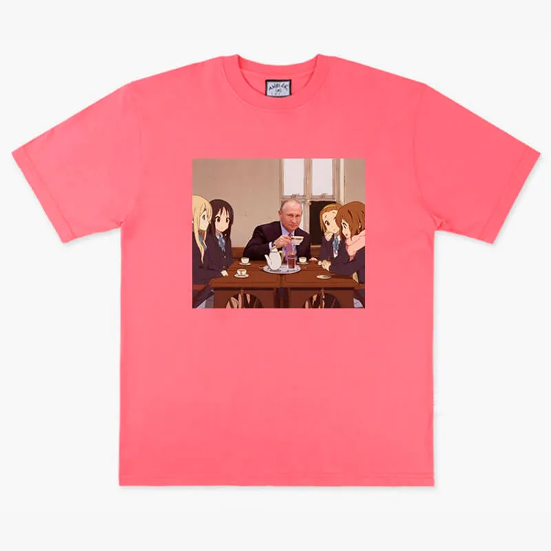 benpaolv Animecore Aesthetic Putin Tea Party with K-On Girls T-Shirt