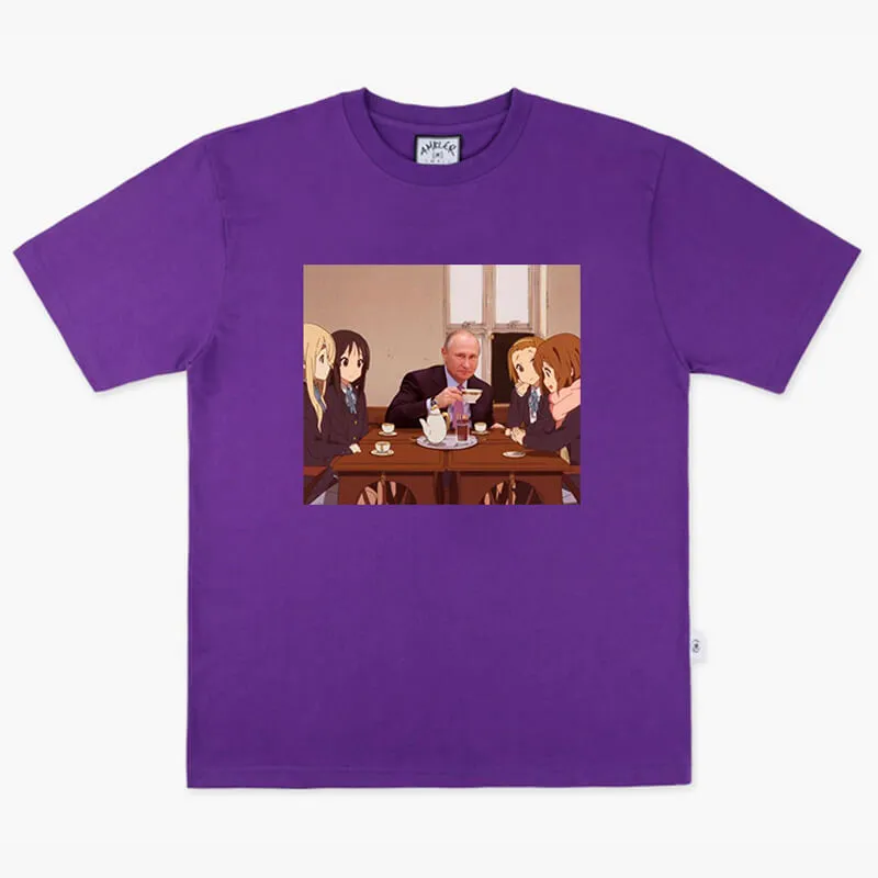 benpaolv Animecore Aesthetic Putin Tea Party with K-On Girls T-Shirt
