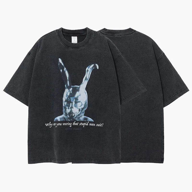 benpaolv Donnie Darko Rabbit T-Shirt Gloomy Aesthetic Fashion