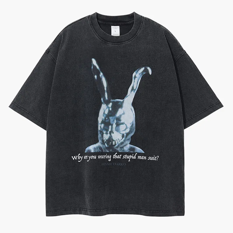 benpaolv Donnie Darko Rabbit T-Shirt Gloomy Aesthetic Fashion