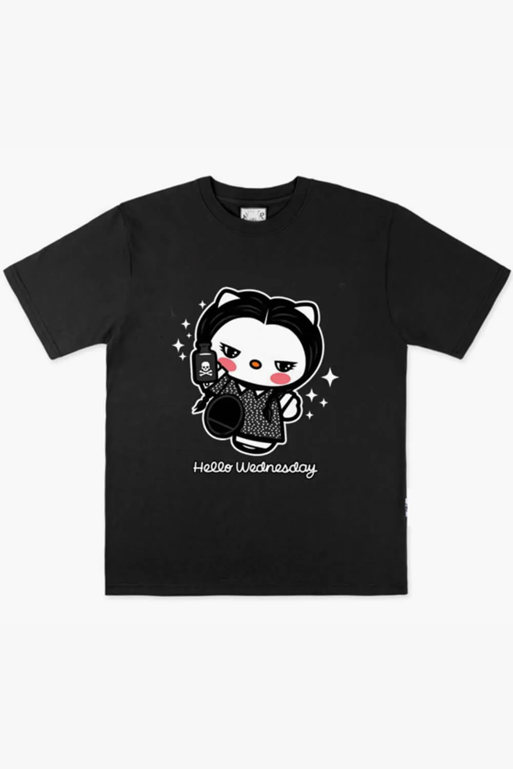 benpaolv Hello Kitty Wednesday Addams T-Shirt Funny Aesthetic