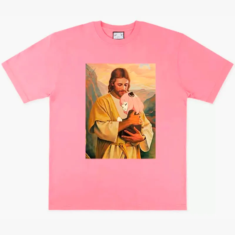 benpaolv Jesus Hugs Ania Forger Anime Aesthetic T-Shirt