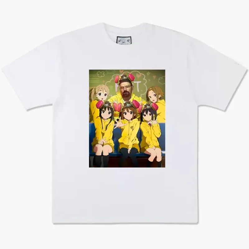 benpaolv Walter White and K-On Girls Anime T-Shirt Breaking Bad