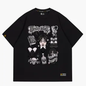 benpaolv Wednesday Aesthetic Black T-Shirt Witchcore
