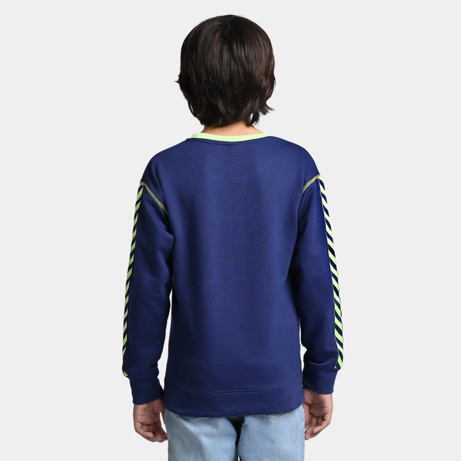 Boys Fleece Sweatshirt Remix-NAVY