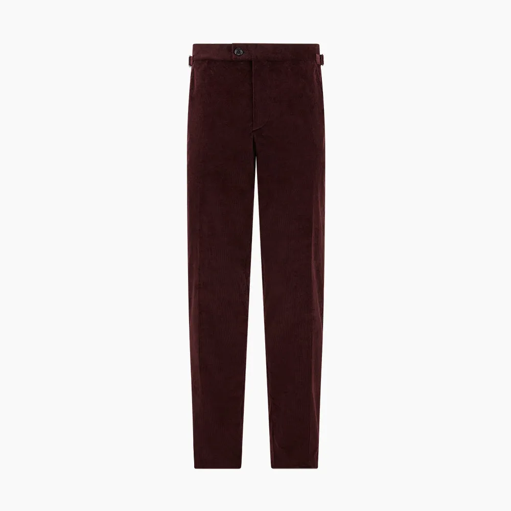 Burgundy Corduroy Henry Trousers