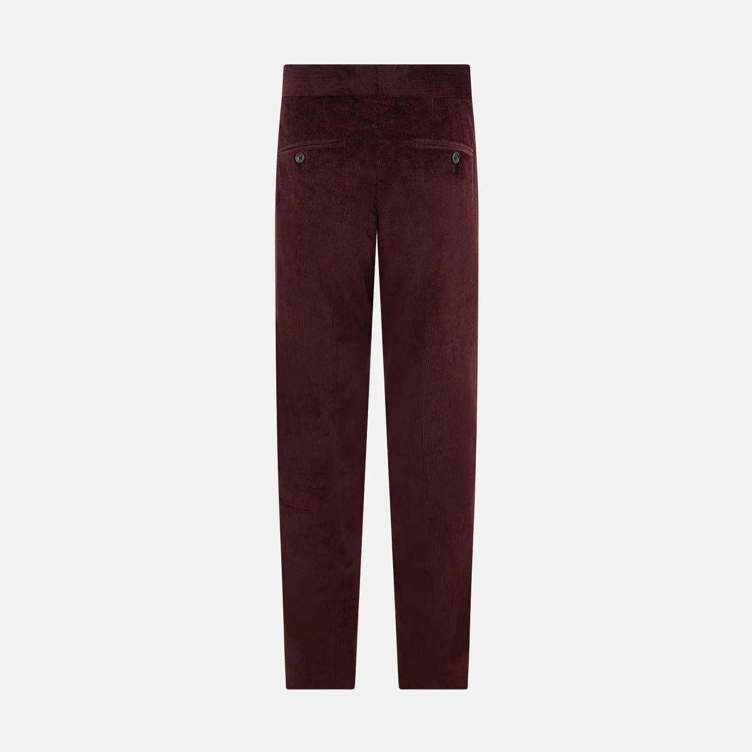 Burgundy Corduroy Henry Trousers
