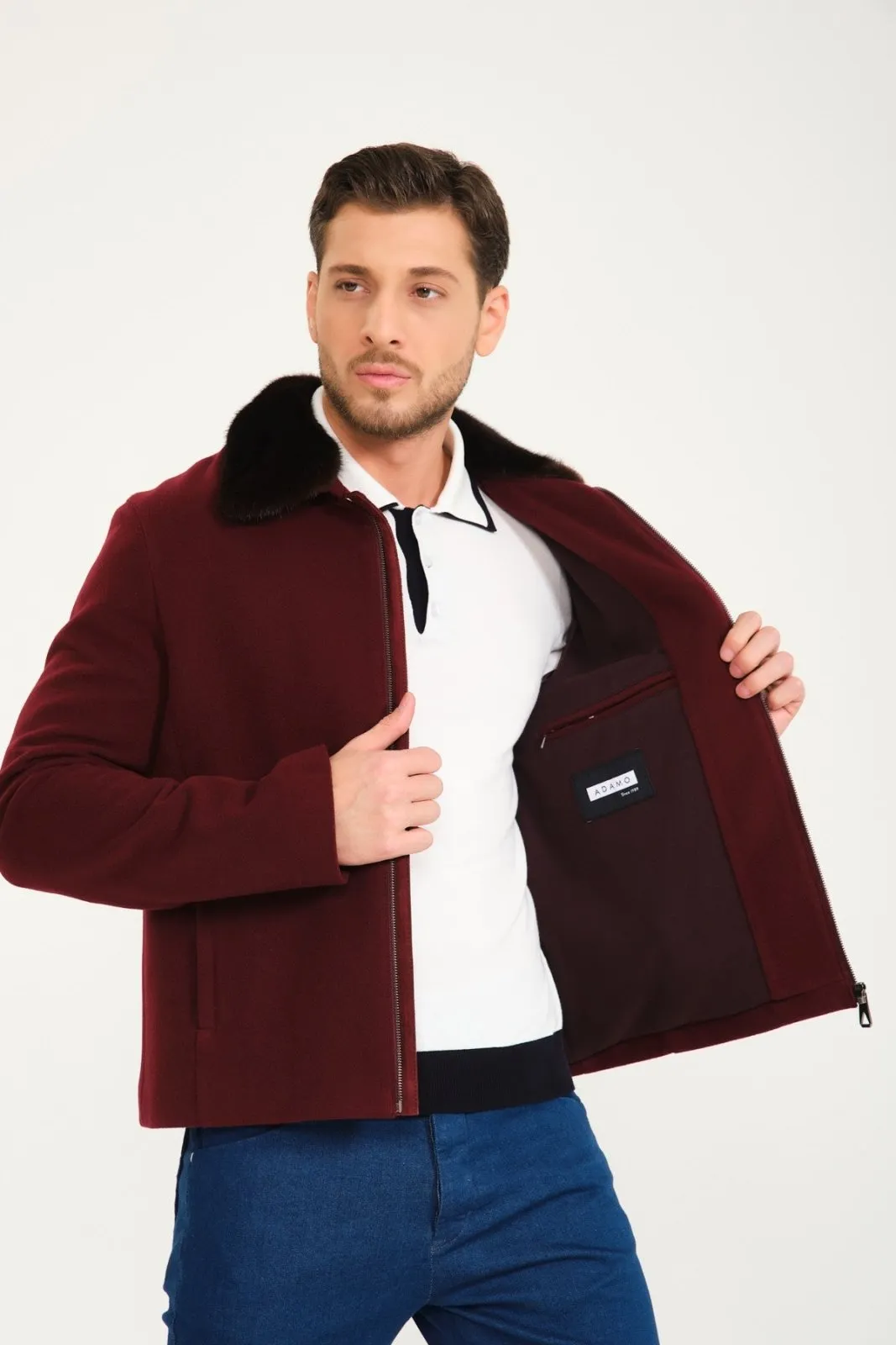 Burgundy Wool Jacket