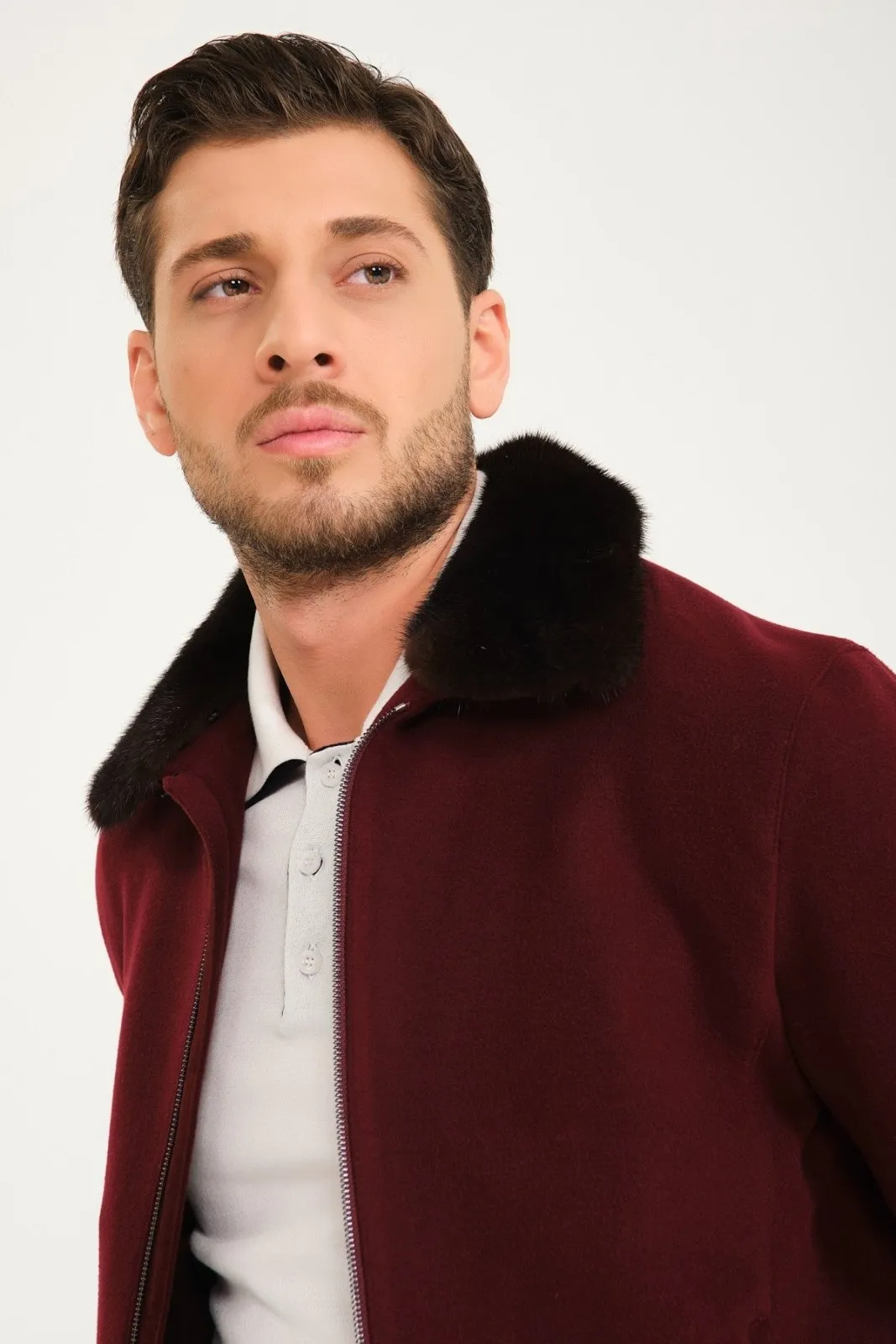 Burgundy Wool Jacket