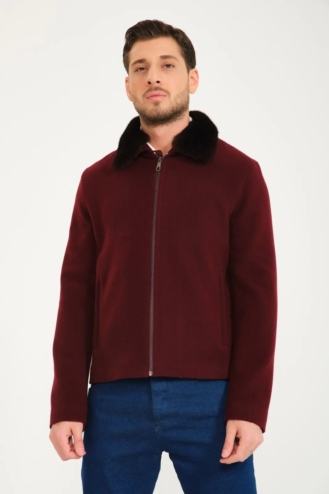 Burgundy Wool Jacket