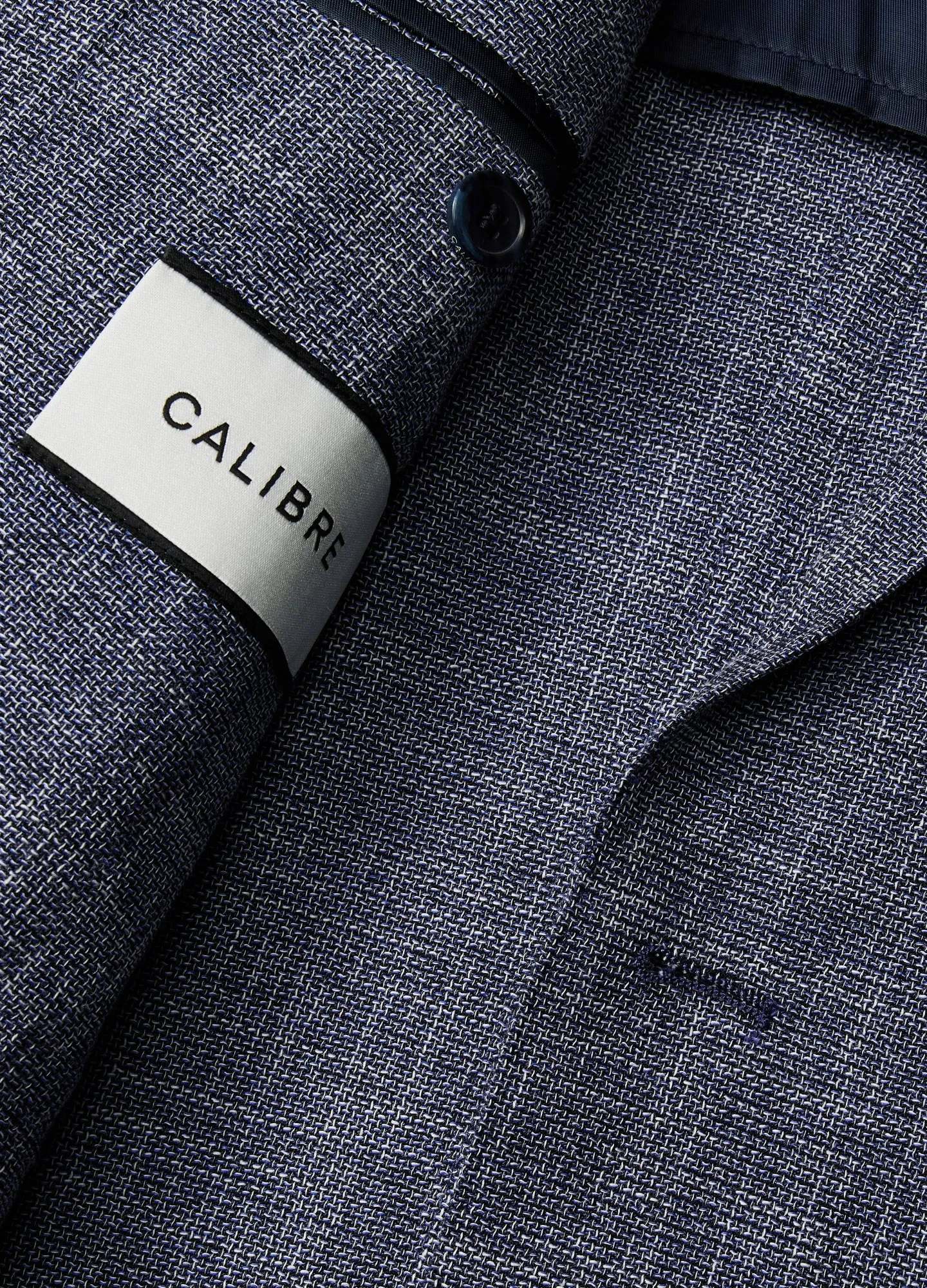 Crossweave Suit Jacket Blue