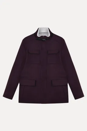 Deep Plum Wool Jacket