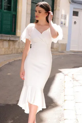 Diana Midi Dress - White