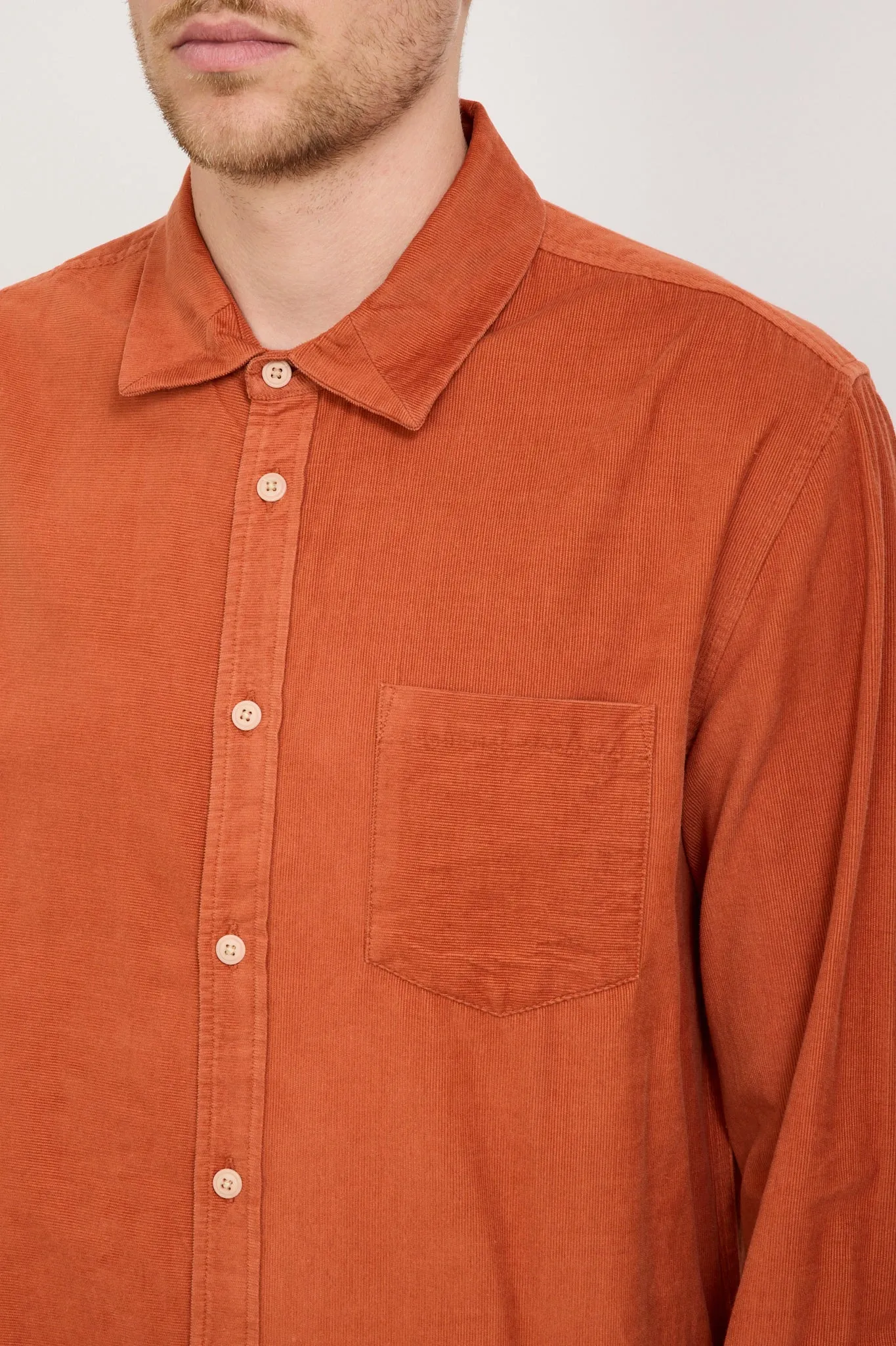 Direction Babycord Shirt Rust
