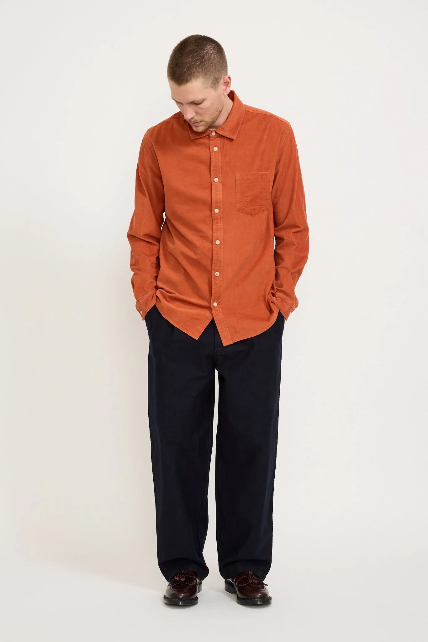 Direction Babycord Shirt Rust