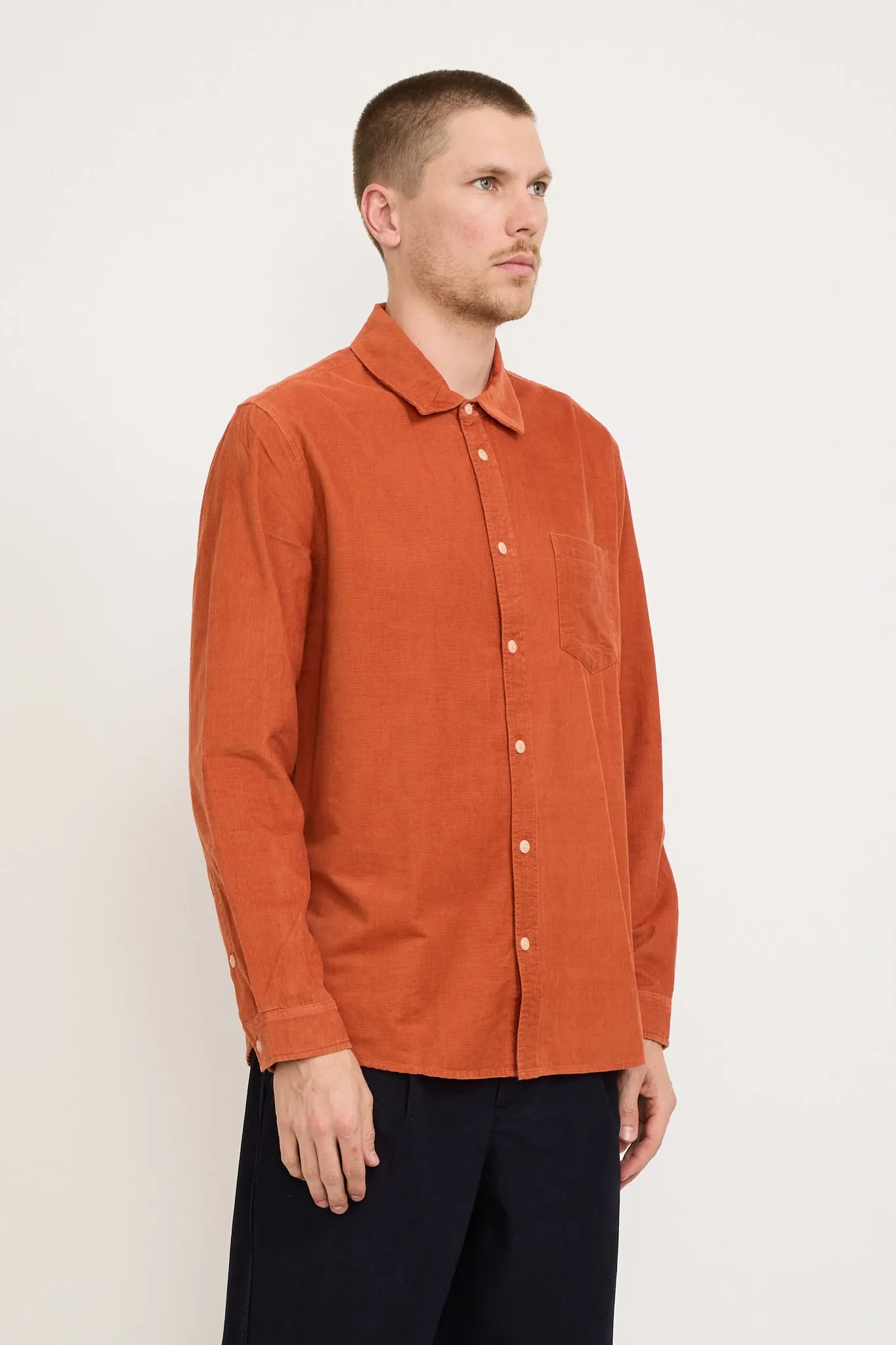 Direction Babycord Shirt Rust