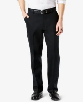 Dockers Mens Signature Relaxed Fit Khaki Pants Black 36 x 30