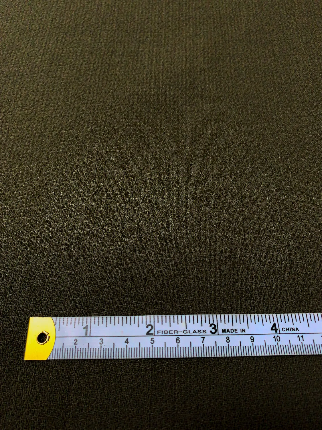 Double-Faced Wool Crepe - Dark Olive Green