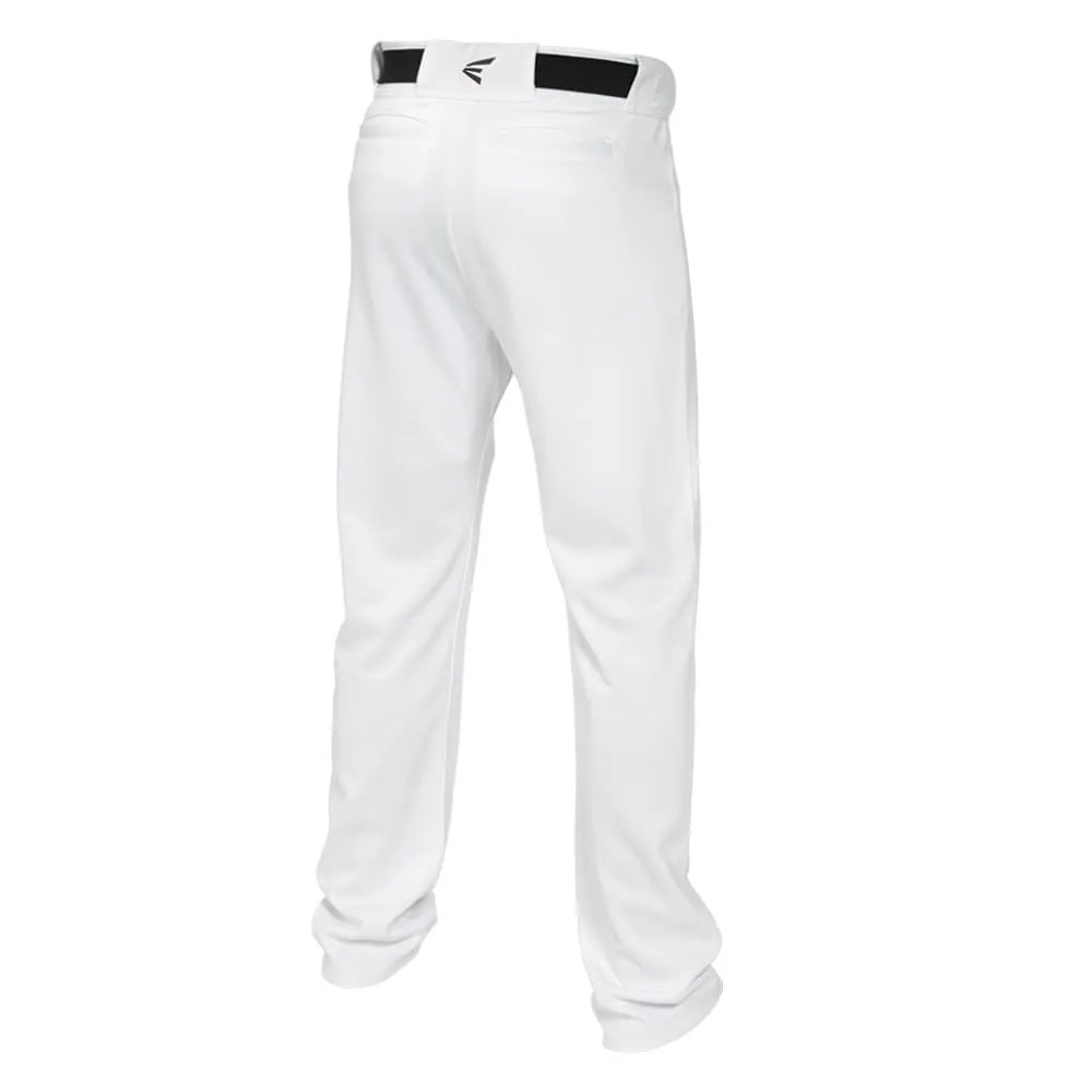 Easton Adult Men's Mako II Baseball Pants Full Length Relaxed Fit (White/Navy)