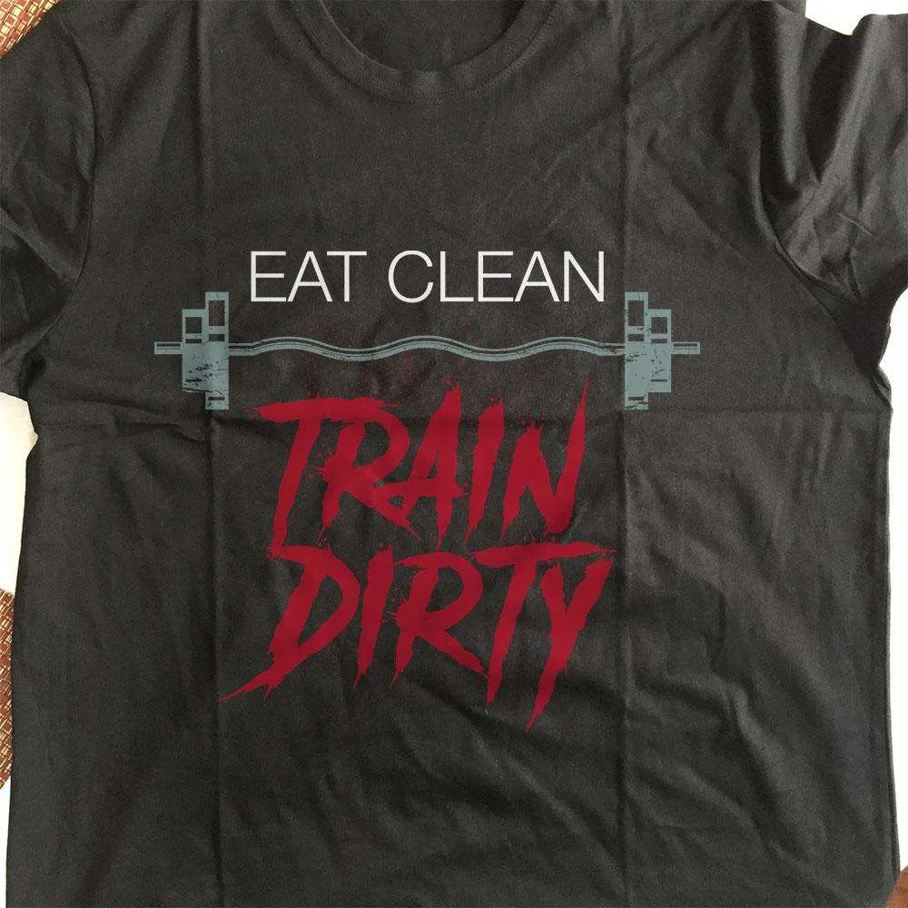 Eat Clean Train Dirty Adult Unisex T-Shirt