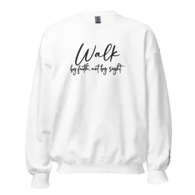 Embroidered Walk By Faith Sweatshirt