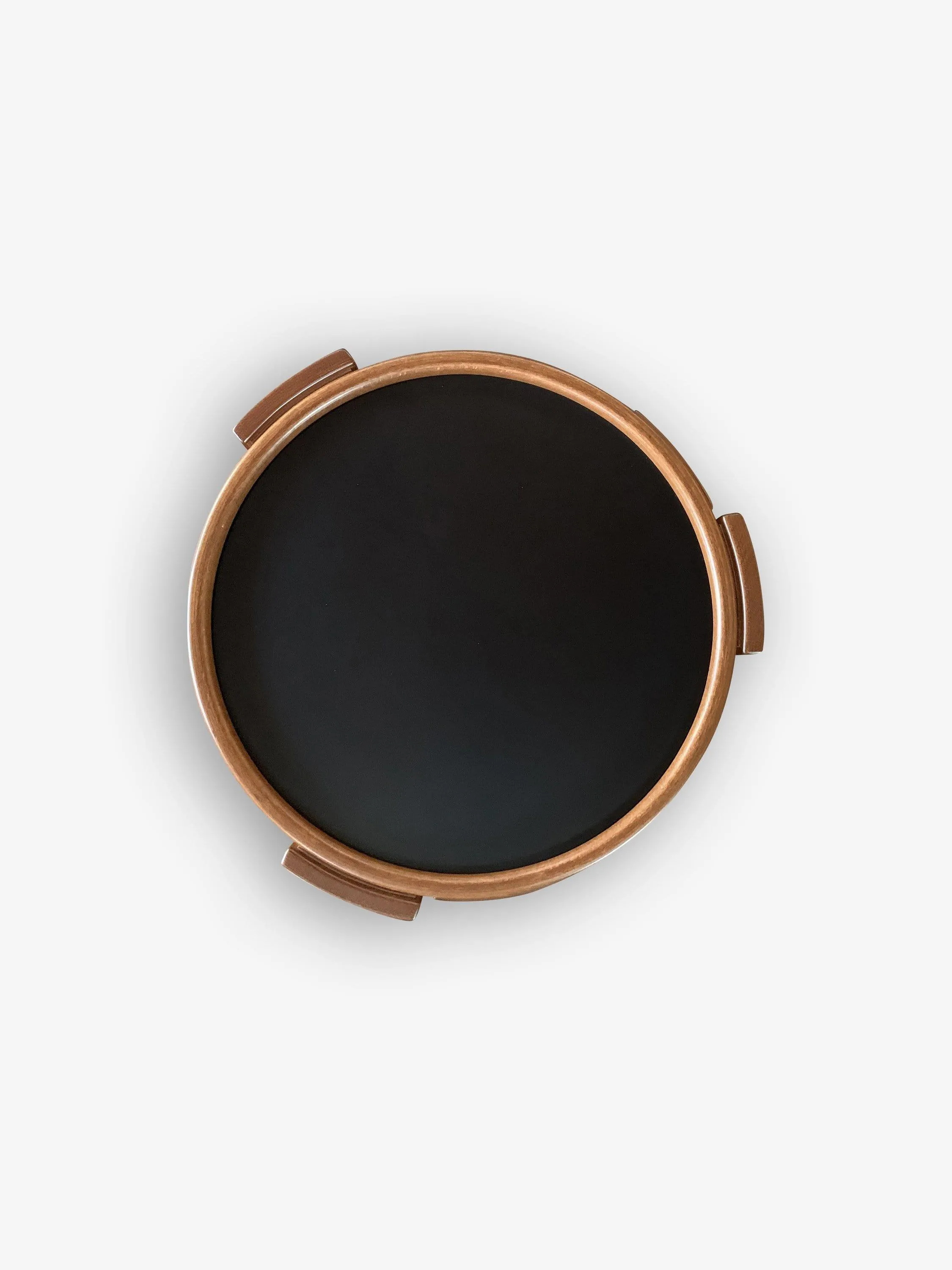 Gianfranco Frattini Nest of Four Low Tables in Beechwood Stained Walnut by Cassina