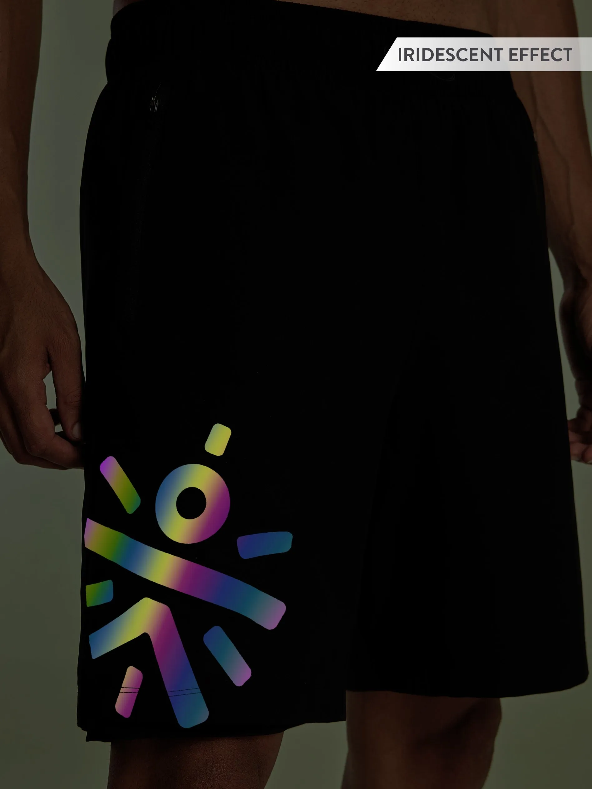 Graphic Running Shorts with Inner Tights
