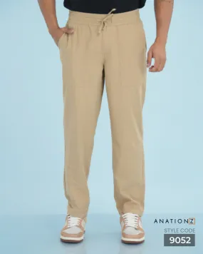 Heritage Linen Cotton Relaxed Pant - Beige