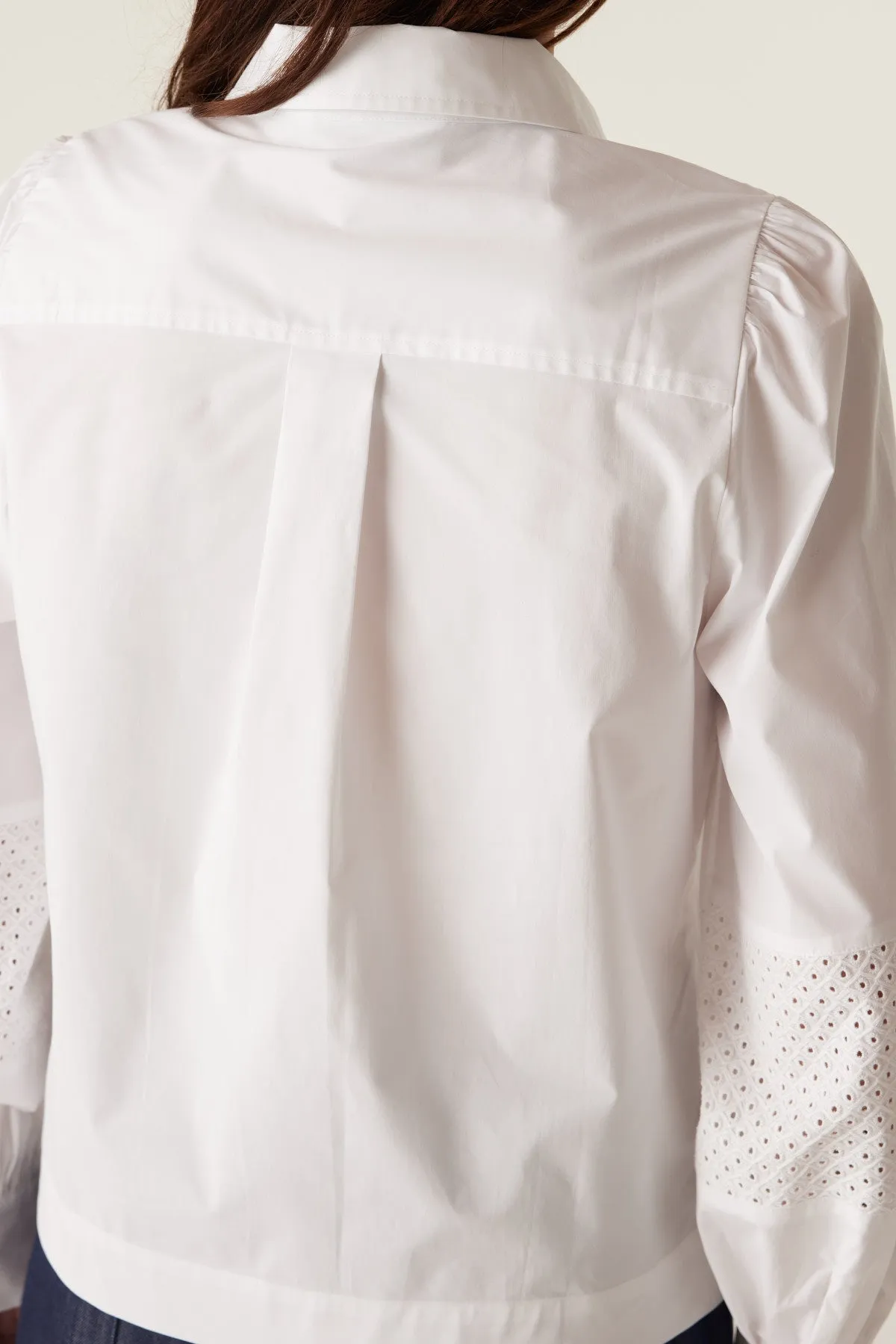 Isobel Embroidered Shirt - White