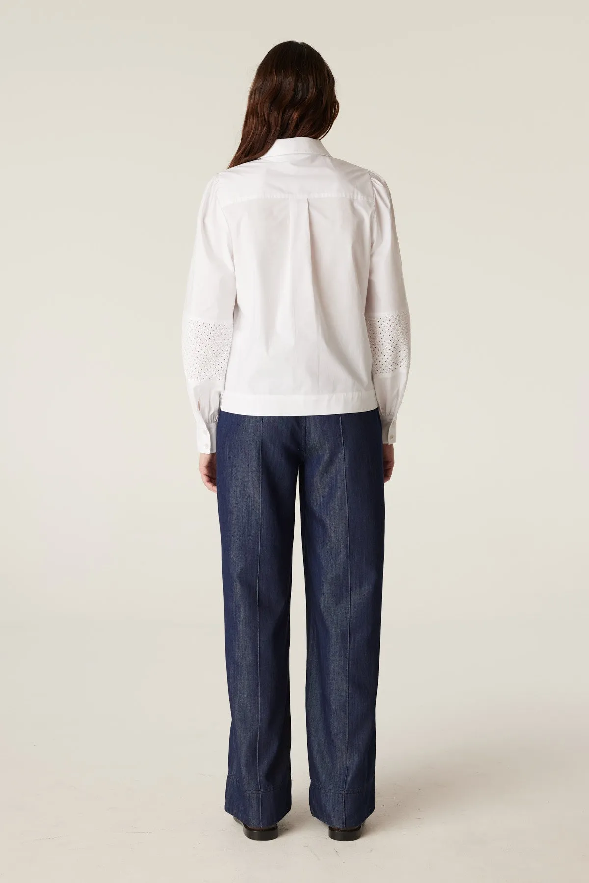 Isobel Embroidered Shirt - White