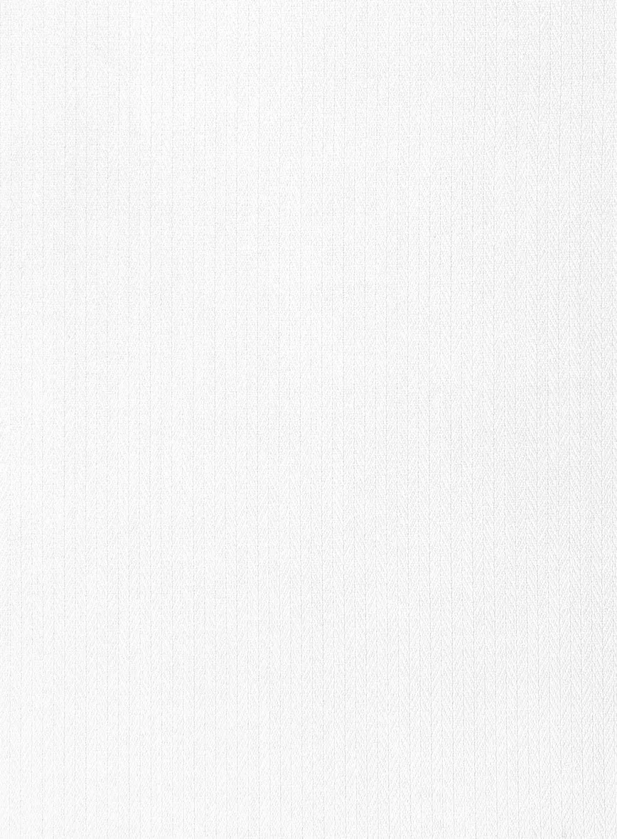 Italian White Slim Herringbone Shirt