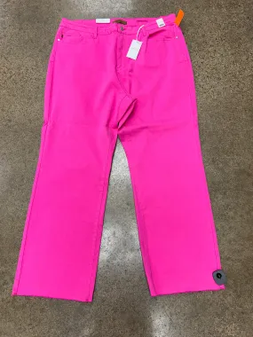 Jeans Straight By Judy Blue In Pink, Size:24