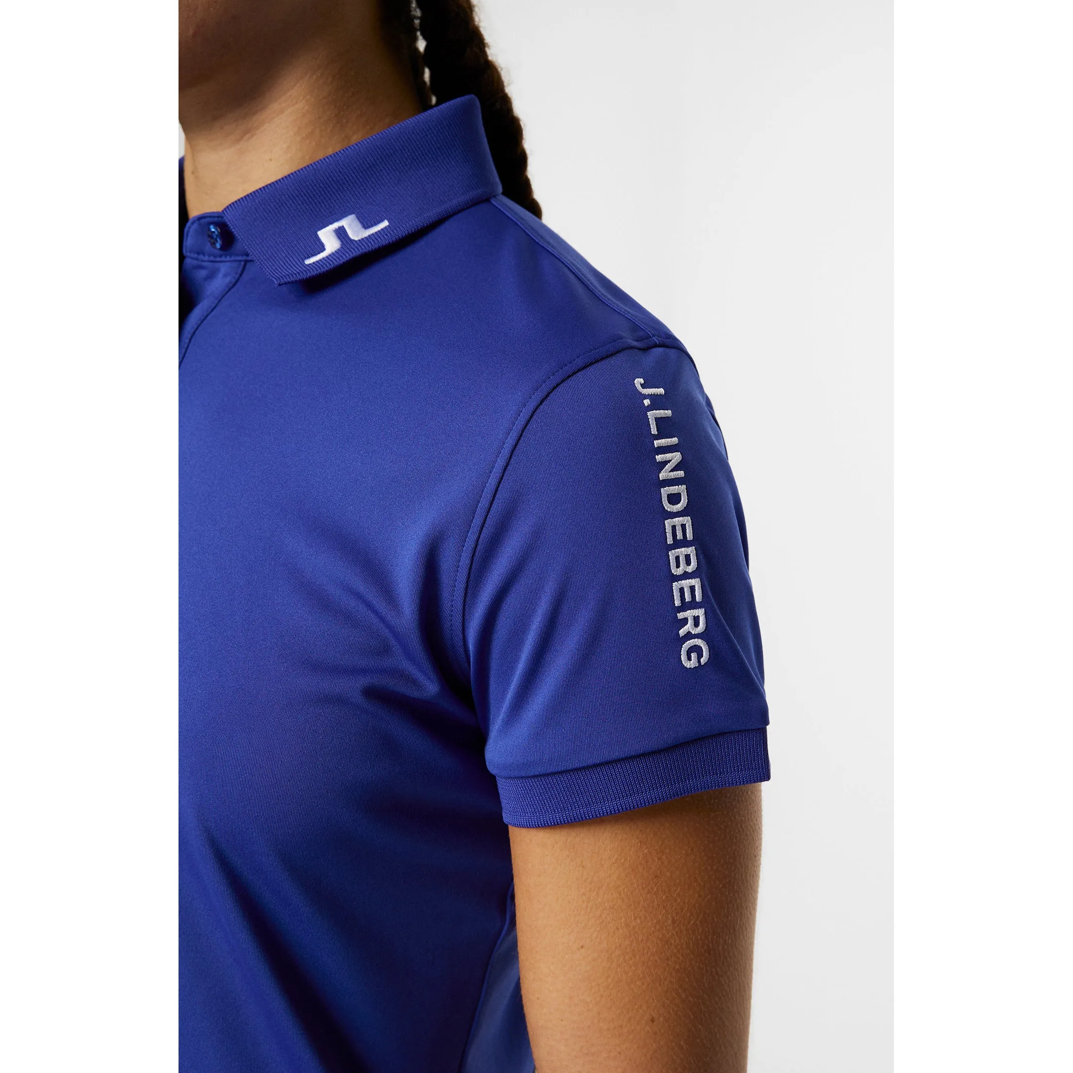 J.Lindeberg Women's Tour Tech Golf Polo Shirt - Clematis Blue