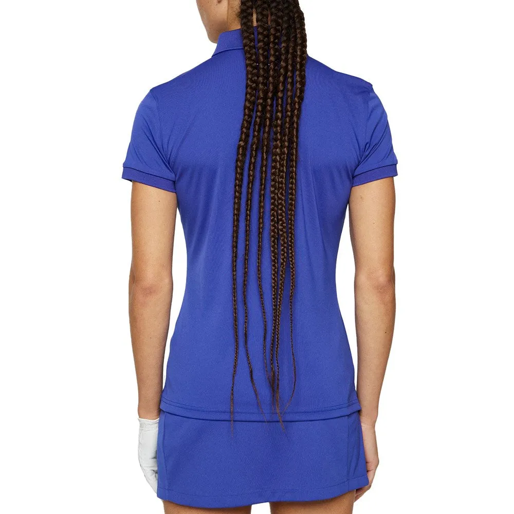 J.Lindeberg Women's Tour Tech Golf Polo Shirt - Clematis Blue