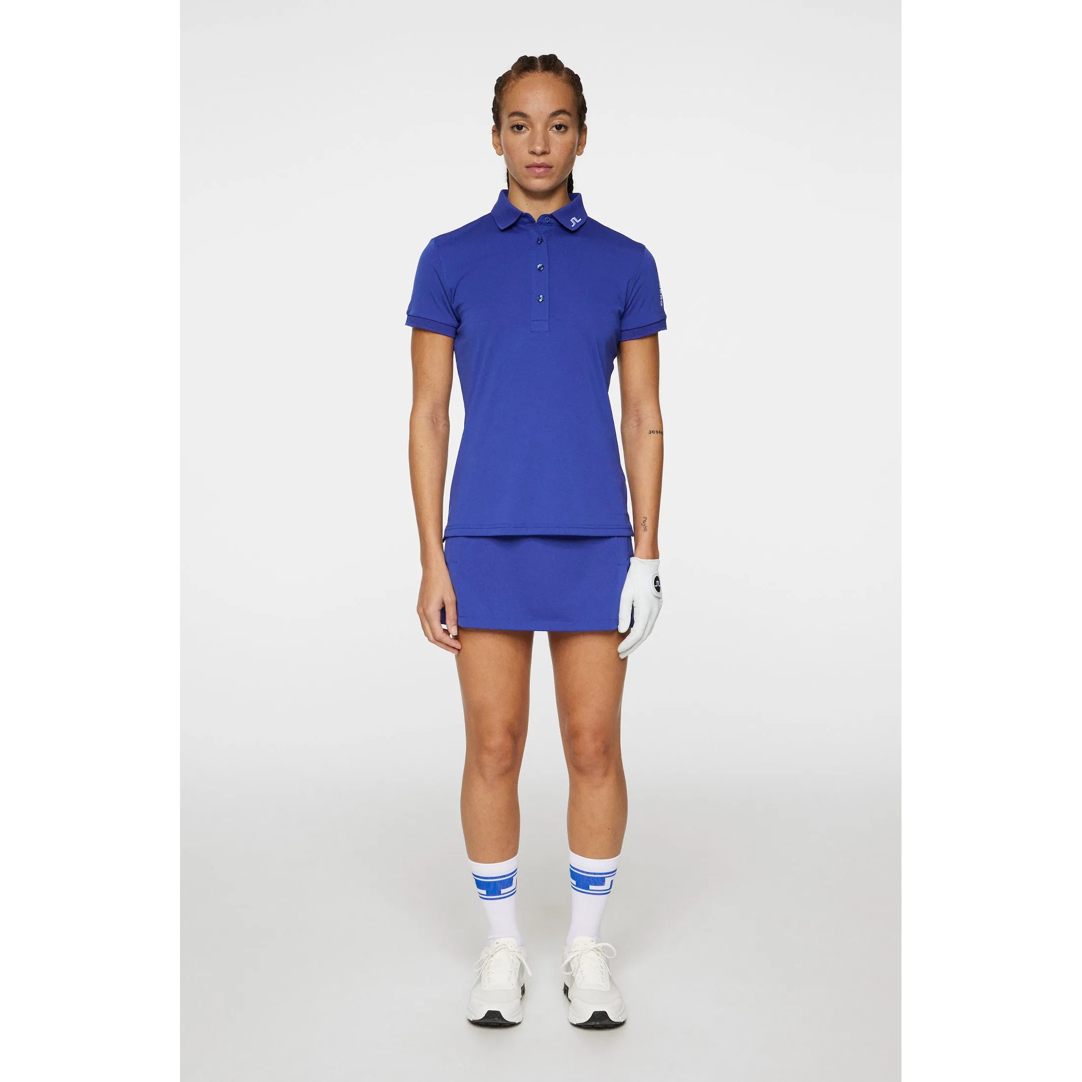 J.Lindeberg Women's Tour Tech Golf Polo Shirt - Clematis Blue