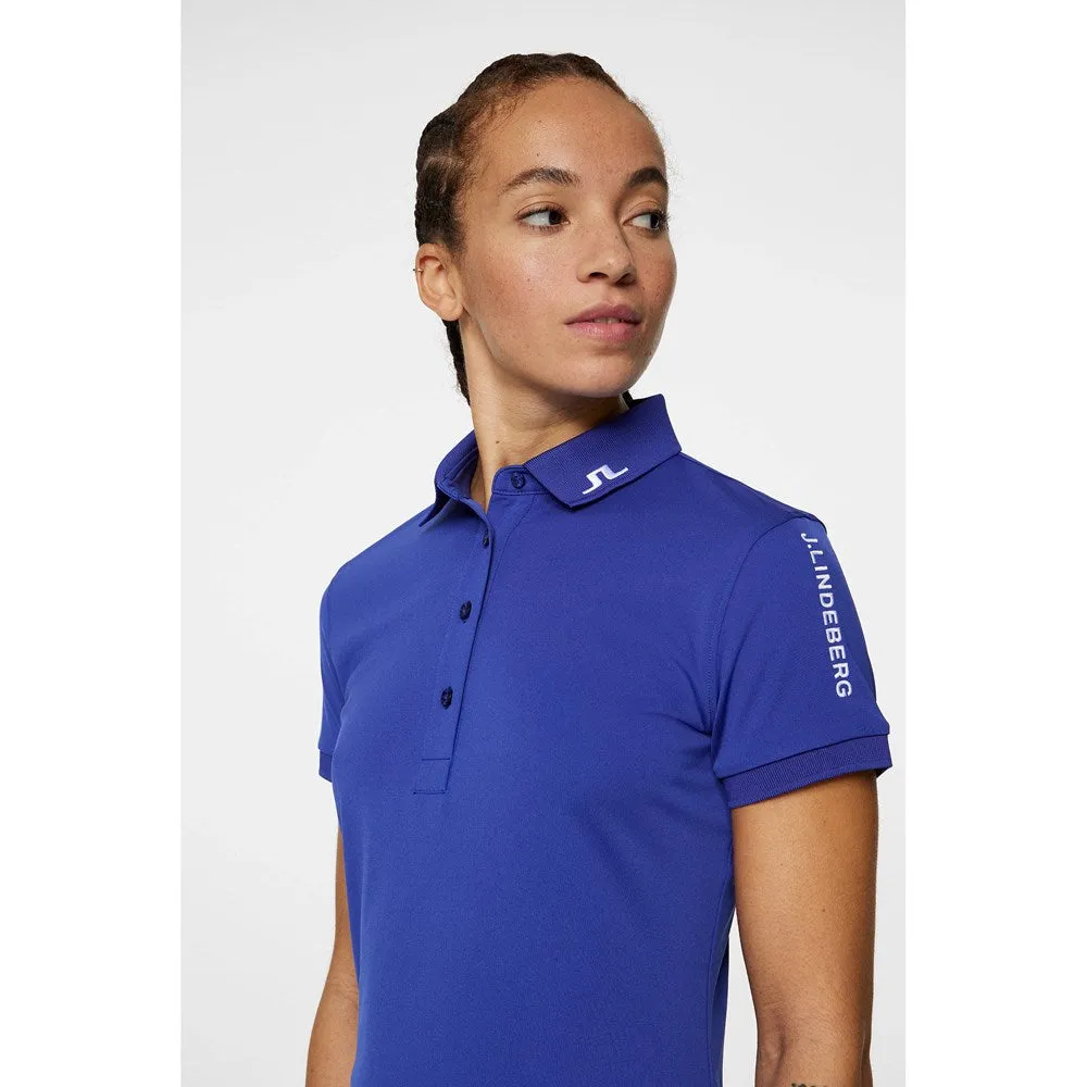 J.Lindeberg Women's Tour Tech Golf Polo Shirt - Clematis Blue