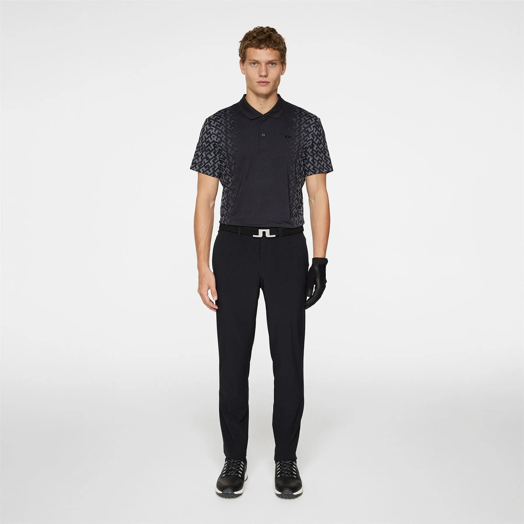 Kalle Regular Fit Gradual Jacquard Polo White - AW24