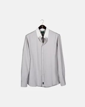 'Le Original' Grey Contrast Collar Oxford Shirt