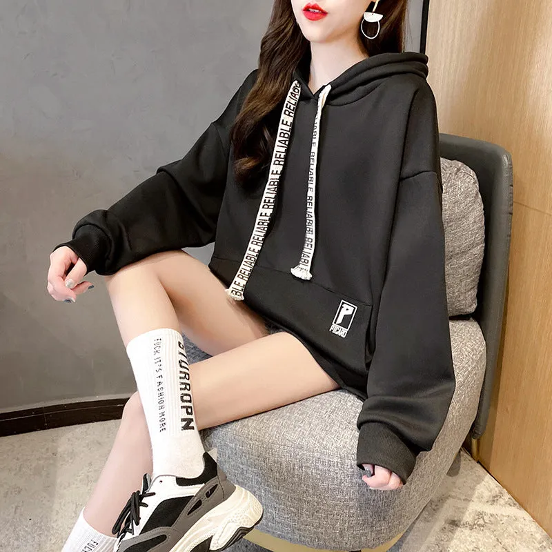 Letter Drawstring Wholesale Thick Women Hoodies