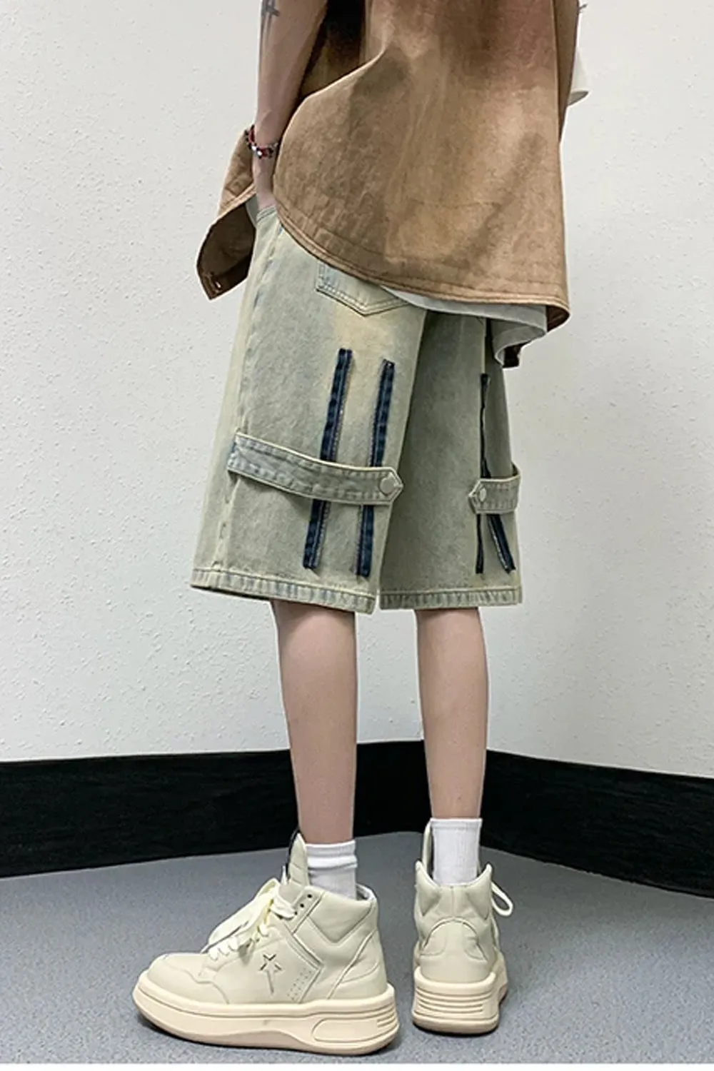 Loose Hip Hop Style Denim Shorts