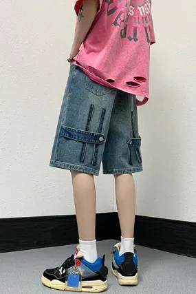 Loose Hip Hop Style Denim Shorts