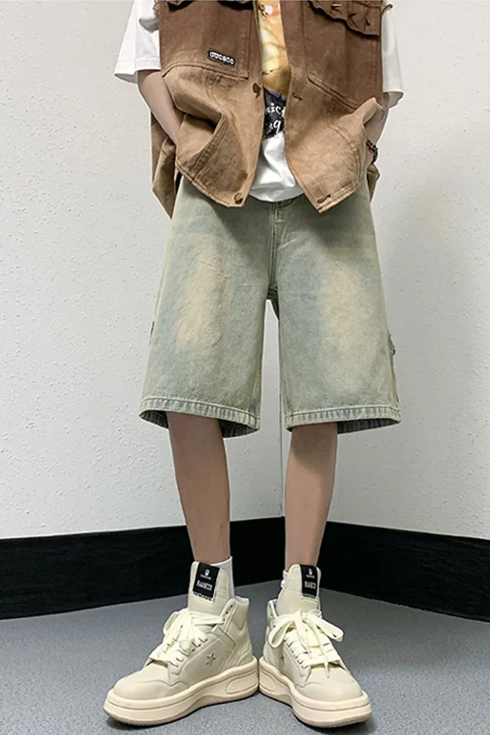 Loose Hip Hop Style Denim Shorts