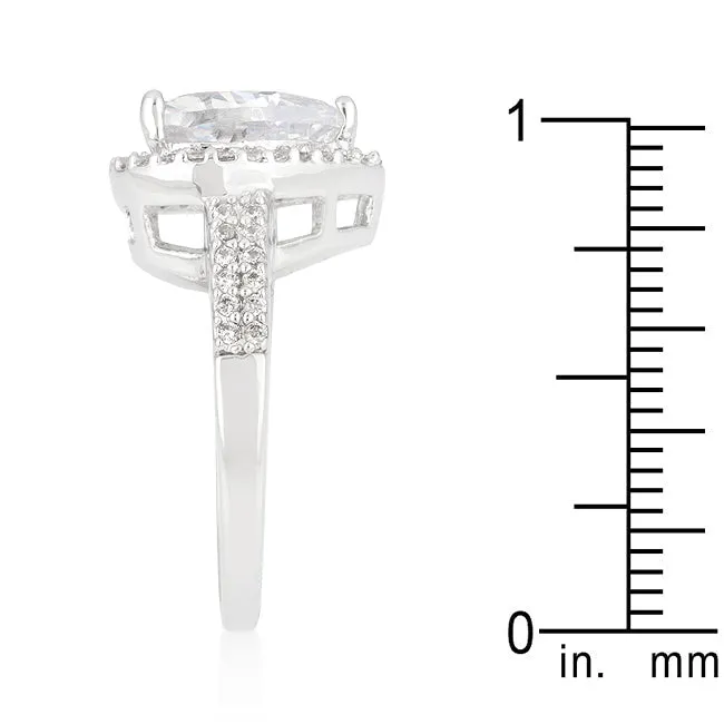 LOVCIA Enchantress Elegant Heart Cubic Zirconia Ring